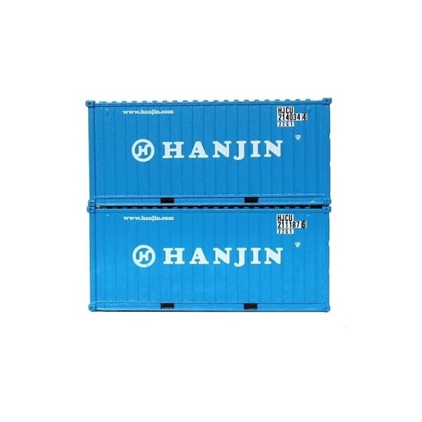 Jacksonville Terminal 20 ft. N Scale Hanjin Contianer JTC205367 - main